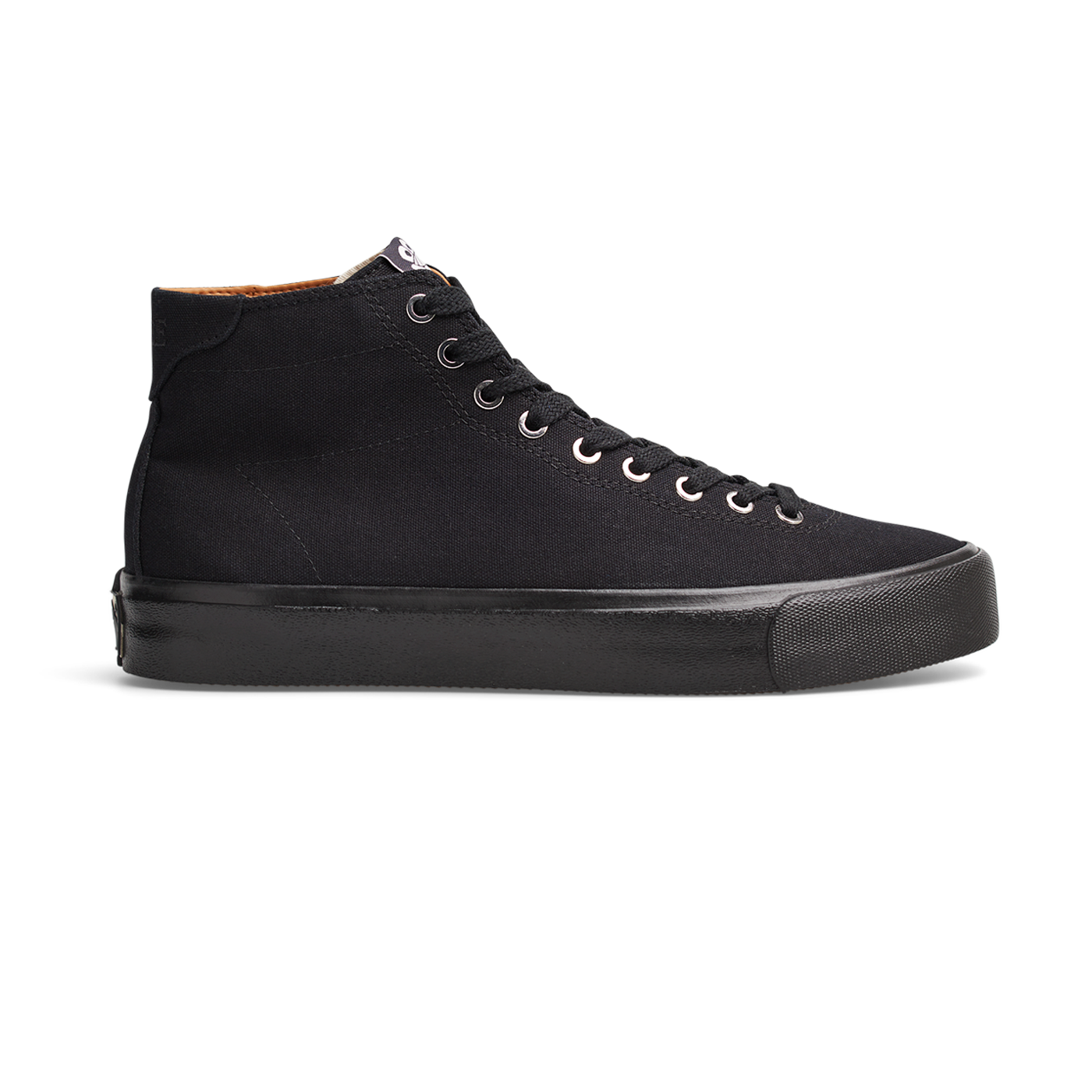 Black canvas fashion high sneakers