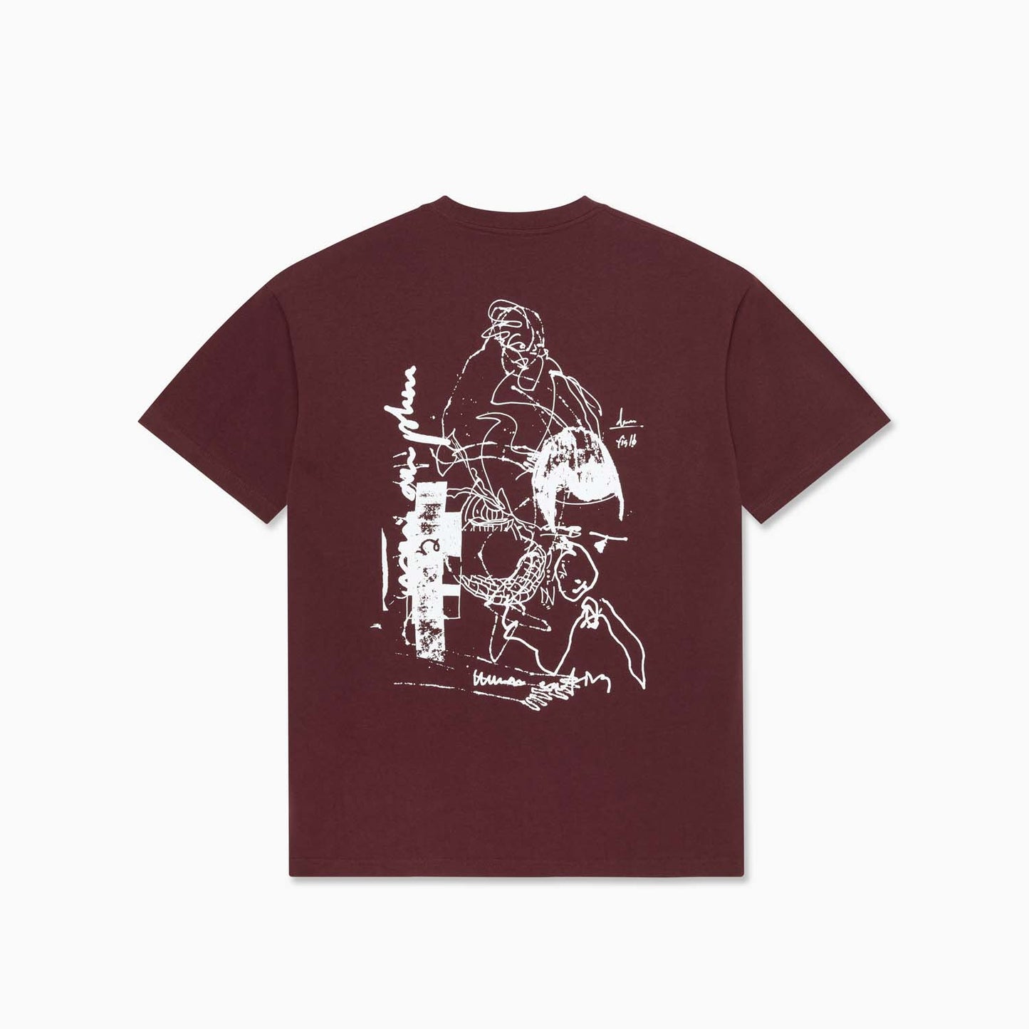 FIG 16 SS Tee (Fig Red/White)