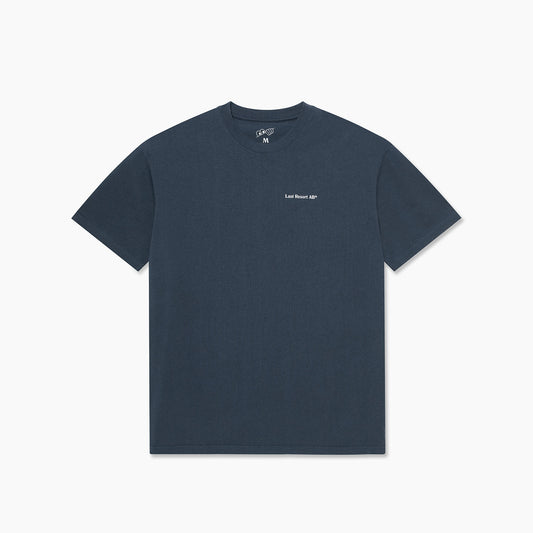 Script SS Tee (Dress Blue)