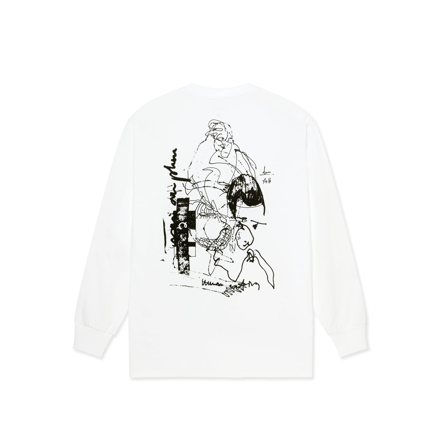 FIG 16 LS Tee (White/Black)